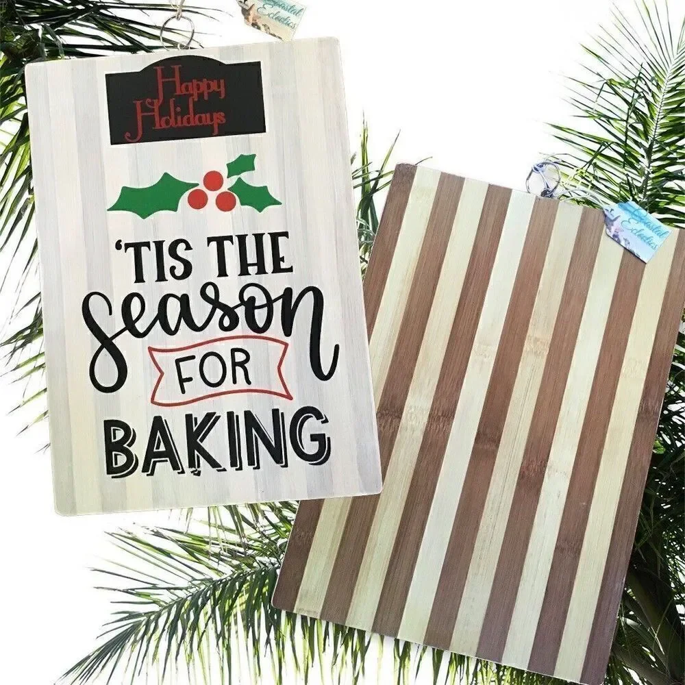 Christmas Cutting Board Kitchen Decor ‘Tis The Season for Baking’